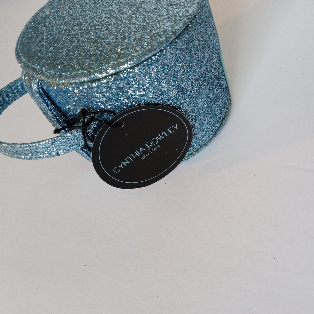 *🌟*Cynthia Rowley New York Blue Glittery Jewel Box -Makes A Perfect Gift - Picture 4 of 4